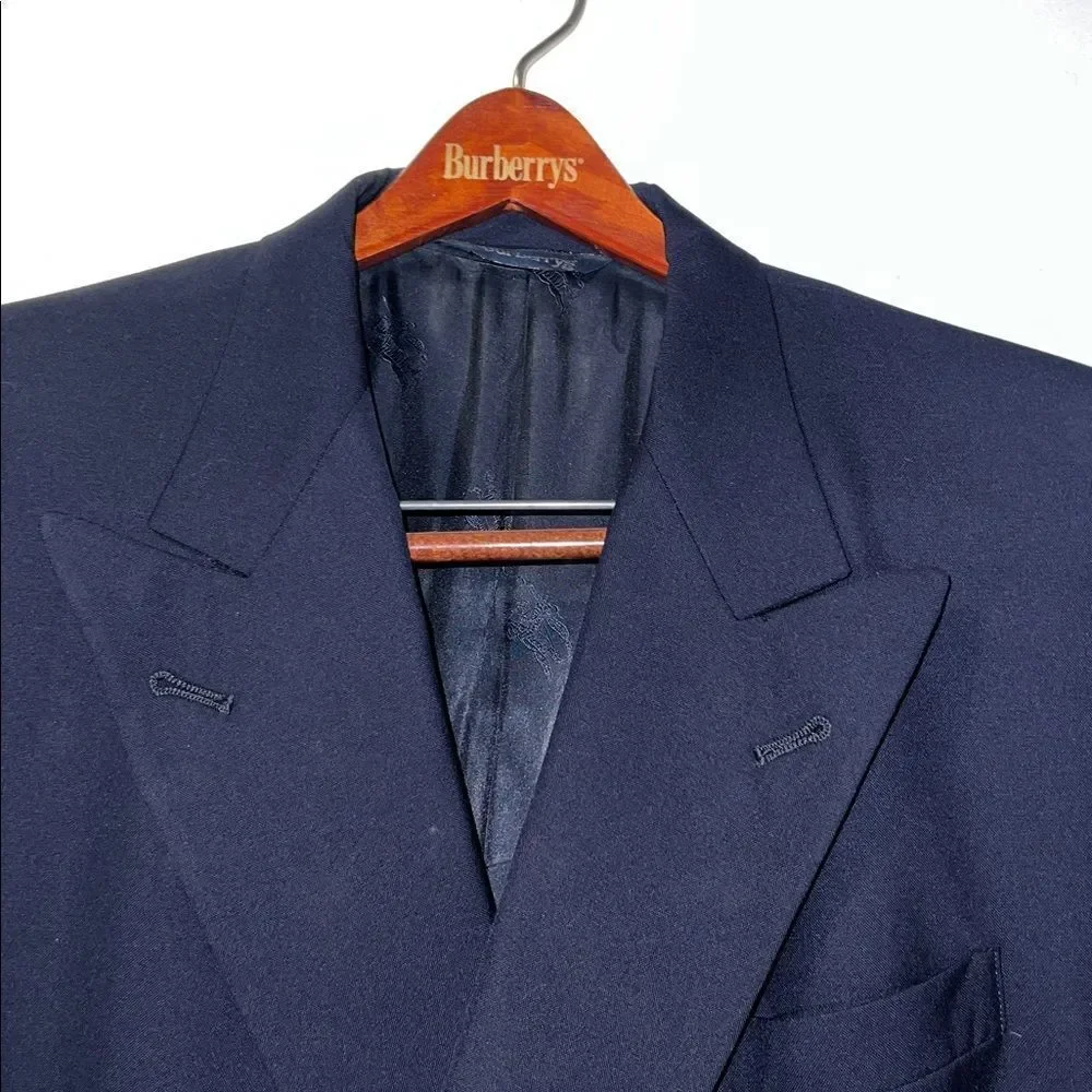 BURBERRY Black Wool Blazer-41R